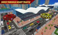 Gyroscopic Elevated Transport Bus: Rescue Driving Screen Shot 3