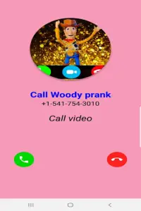 contact chat call :woondy video call prank Screen Shot 2