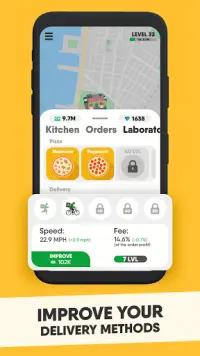Idle Pizzeria Tycoon - Make & Delivery Pizza Screen Shot 4