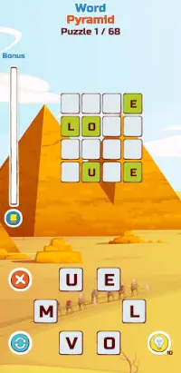 Word Pyramid - Word 4 Word Screen Shot 1