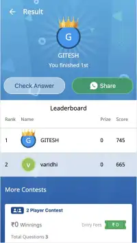 Jeet11 Mini - Unlimited Games and Quizzes Screen Shot 6