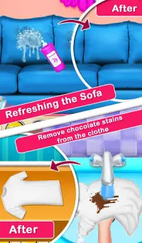 Magic House Cleaning - Girls Home Cleanup Game Screen Shot 2