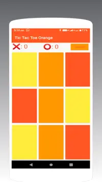 Tic Tac Toe Orange - Simple and beautiful UI Screen Shot 0