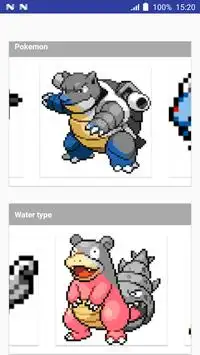 Color by Number Pokemon Pixel Art Screen Shot 3