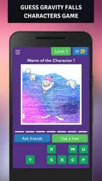 Guess the Characters Falls of Gravity Quiz Screen Shot 2