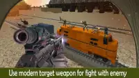 حربية قطار هجوم 3D Screen Shot 1
