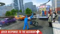 Roof Jumping Ambulance Simulator - Rooftop Stunts Screen Shot 2