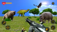 पशु सफारी हंटर: डिनो शूटर फ्री Screen Shot 3