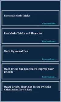 Math Tricks Screen Shot 2