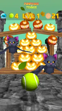 Pumpkins vs Tennis Knockdown Screen Shot 5