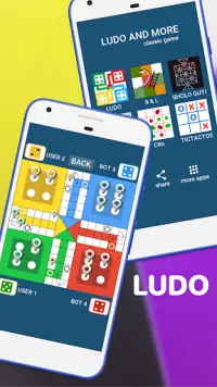 Ludo And More: 7 Free Super Star Game Screen Shot 1