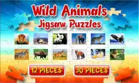 Wild Animal Jigsaw Puzzles Brain Games for Kids Screen Shot 0