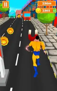Superhero Run - Endless Running Game Screen Shot 1