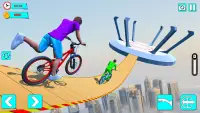 BMX Bicycle Mega Ramp Adventure- Speed Stunts Screen Shot 2