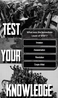 WW1 History Knowledge Quiz Screen Shot 2