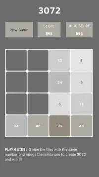 3072 Puzzle Game Screen Shot 3