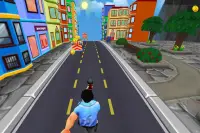 Subway Ninja chạy miễn phí- Flippy jump rush Screen Shot 2