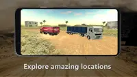 ट्रक सिम्युलेटर- रेगिस्तान सवार ट्रक ड्राइविंग Screen Shot 3