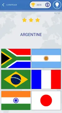 Les drapeaux du monde Quiz Screen Shot 20