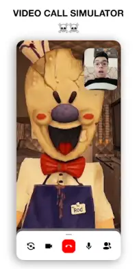 Ice Cream Granny Video Call and Chat   sounds Screen Shot 0