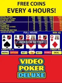 Video Poker Deluxe Screen Shot 7