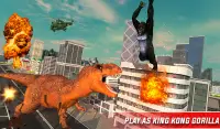 Monster Dino Vs King Kong-City Rampage Simulator Screen Shot 11