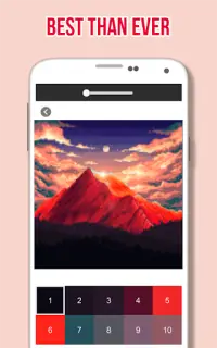 Landscape Coloring By Number - Pixel Art Screen Shot 1