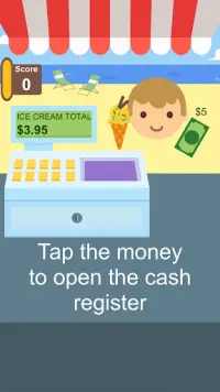 Crazy Cashier: Money learning, Cash register game! Screen Shot 0