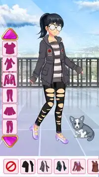 Anime Dress Up Games For Girls : Kawaii Dress Up Screen Shot 2