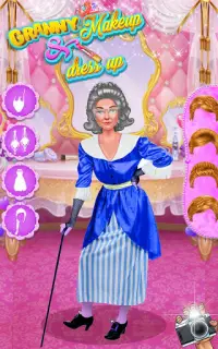 Granny Makeup Salon & Dress up Party Screen Shot 0