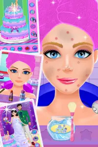 Spa makeover pernikahan putri: Game makeup 2021 Screen Shot 0