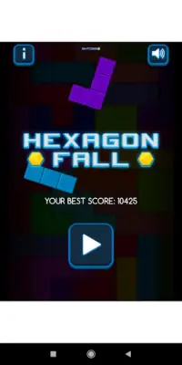 Hexagon Fall Game Screen Shot 0