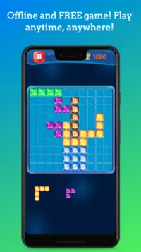 Block Puzzle - Fill The Grid With Jewel Blocks Screen Shot 1