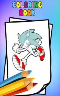 How to color sonic the hedgehog ( coloring pages) Screen Shot 0