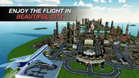 Stadt Pilot Flugzeug Flight Simulator Spiel 2017 Screen Shot 8