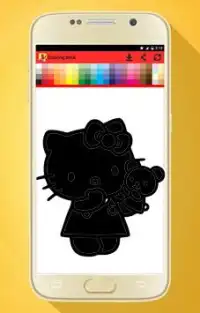 Coloring Book for kitty Screen Shot 1