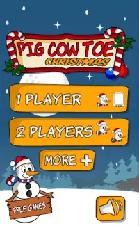 Pig Cow Toe Christmas 🎄 Tic Tac Toe Navidad 🐷🐮 Screen Shot 2