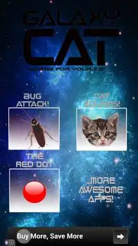 Galaxy Cat - Games for cats! Screen Shot 1