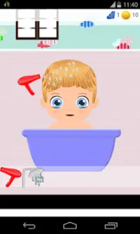jeux de bain bébé Screen Shot 1