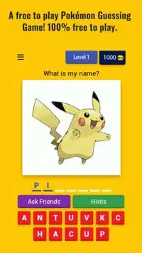 Guess The Pokémon Quiz - Complete Pokédex - Trivia Screen Shot 0