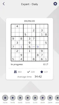 Sudoku  (dagelijks, normaal, diagonaal, hyper) Screen Shot 1