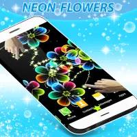 Neon Flowers Live Wallpaper Screen Shot 0