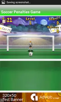 Soccer Penalties Game Screen Shot 1