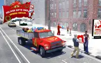 Santa Pengiriman hadiah Truk 3D Game Natal Screen Shot 6