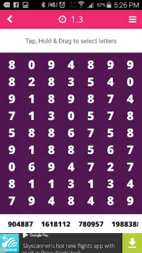 Number Search Puzzle Free Screen Shot 4