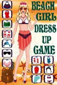 Beach Girl Dress Up Game Screen Shot 0