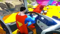 Superheroes Bus Stunts Racing Screen Shot 0