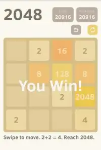 2048 Game Screen Shot 1