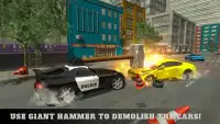 US Police Chase Hammer Car Crash Simulator Game Screen Shot 1