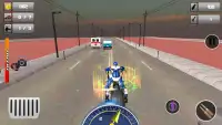 Police Bike Robot Shooter: Moto Racing Simulator Screen Shot 4